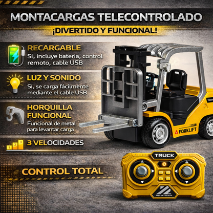 Mini Carretilla Elevadora Realista de Escritorio