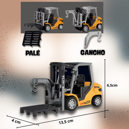 Mini Carretilla Elevadora Realista de Escritorio