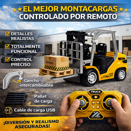 Mini Carretilla Elevadora Realista de Escritorio